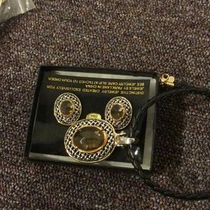 Necklace and matching earrings